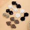 Chinese Style Handmade Woven Gold & Silver Thread Frog Buttons for Qipao Hanfu Tang Suit