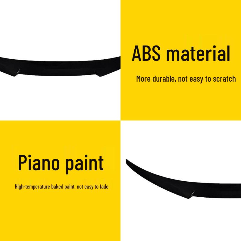Gloss Black M4 Style Rear Spoiler & Diffuser for 20-25 BMW 2 Series F44