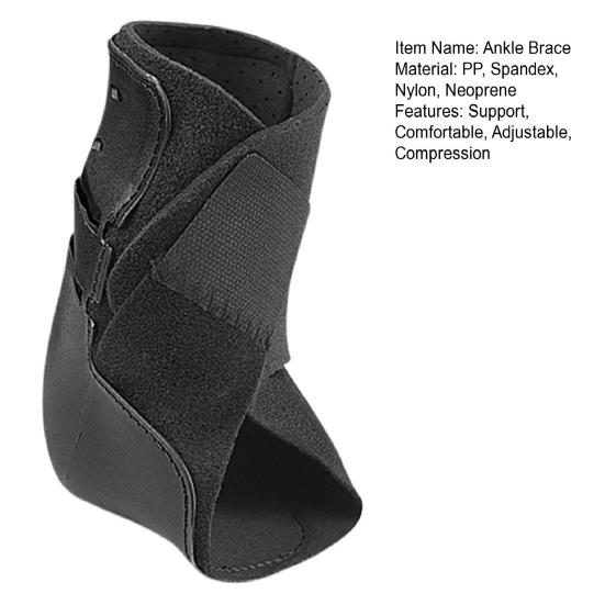 1 Pc Ankle Support Brace for Men Women Adjustable Ankle Wrap Compression Neoprene Sleeve for Sprained Ankle Arthritis Tendonitis Plantar Fasciitis