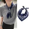 Luxury  70Cm Satin Square Silk Scarf For Women Hair Hand Neckerchief Wrist Hijab Wraps Lady Shawl Ribbon Bandana