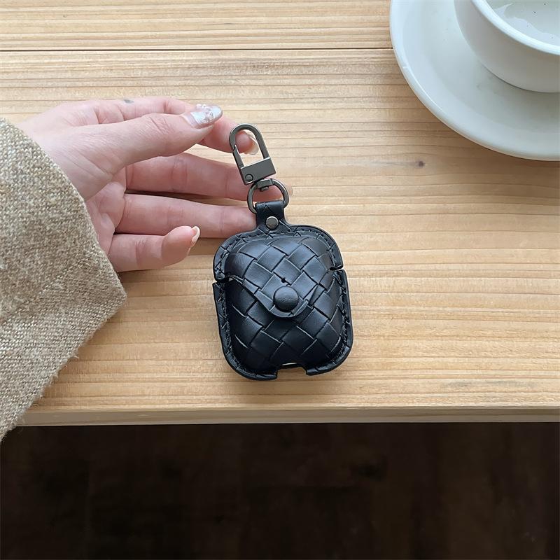 Business wind weave pattern for airpods4 apple bluetooth wireless 1/2/3 generation pro2 earphone cover personalized men
