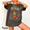 Damen Vintage Dark Academic Hemd Thron der Glasherzen Feuerherz Druck T-Shirt Mode Streetwear Lässiges lockeres Tee Streetwear