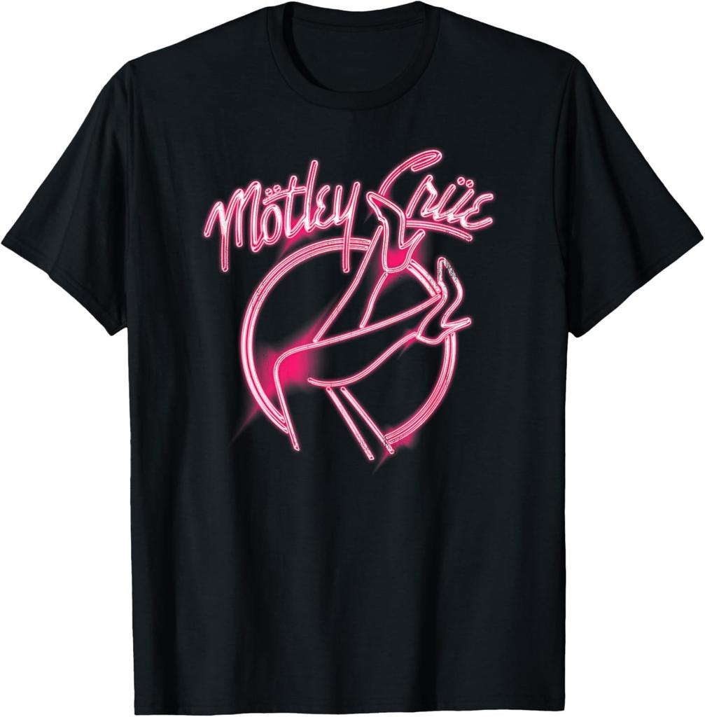 Mötley Crüe – Girls Girls Girls Pink Neon Heels T-Shirt Mens Womens Tees Top