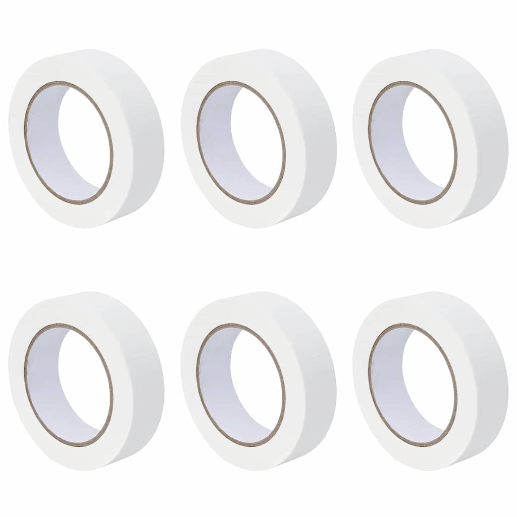 Painter s Masking Tape 6 pcs White 30 mm x 50 m Paper