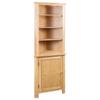 Day and Night - Day and Night Solid Oak Wood Corner Cabinet 59x36x180 Cm