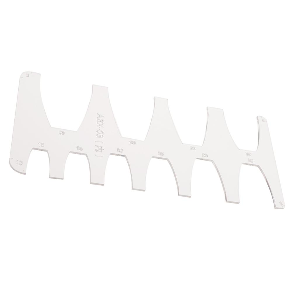 Acrylic Watchband Belt Strap Tail Stencil Template for Leather Craft Clear 1