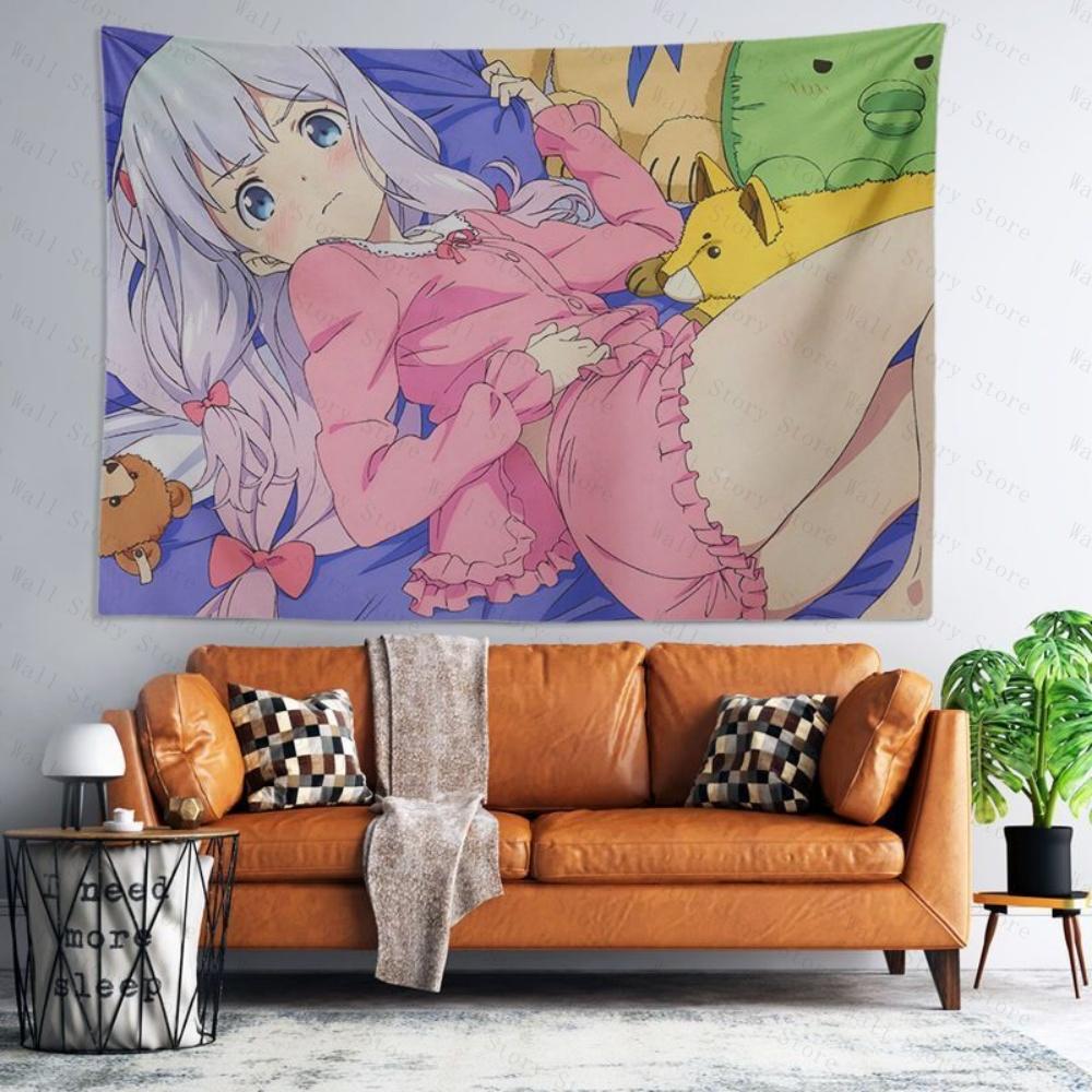 Limited Stock eromanga Sensei Tapestry Kawaii Anime Tapestry Wall Hanging Cozy Bedroom Tapestry Gift for Bedside Tapestry