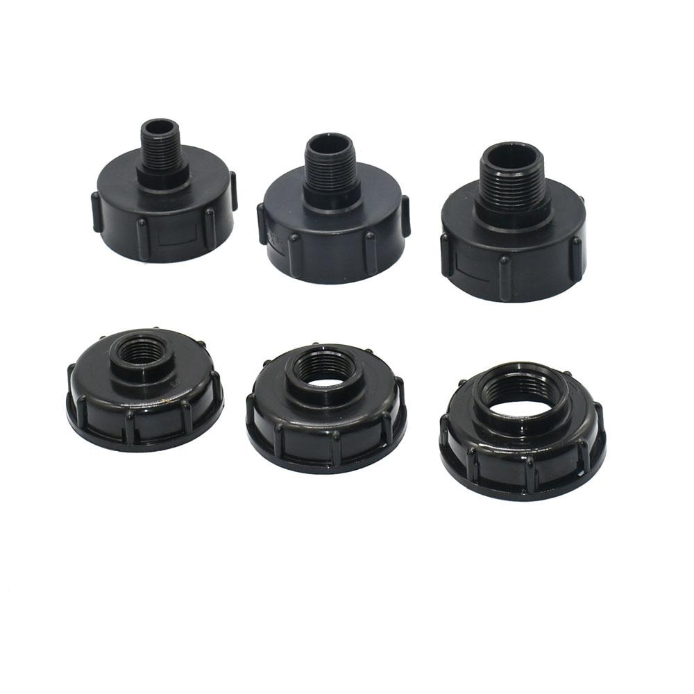 IBC Tank Adapter S60 X 1/2" 3/4' 1" 1.5 2" 63/75/80/100mm Thread Connector Ton Barrel Connect 1000 Liter IBC Tank Fitting