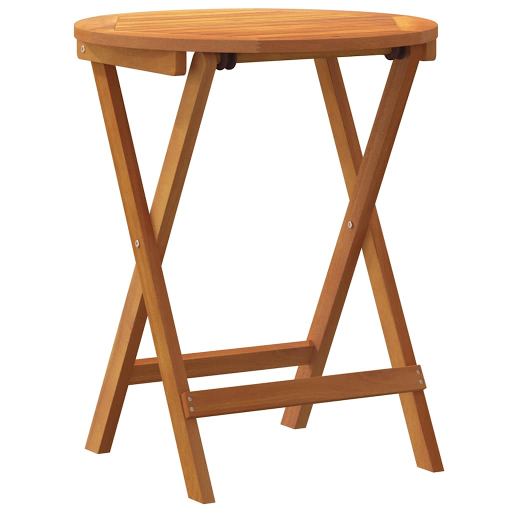 Garden Table Natural 60 X 60 X 72 Cm Solid Acacia Wood