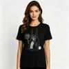 Unisexs Cute Bunny Tshirt Funny Lollipop Graphic Tee Black And White Options