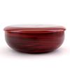 Nakanishi Kougei New Sweets Dish, Wood Grain, Kinosato, 18cm, Made in Japan, 0011028, Red, Diameter 18cm x Height 6.8cm