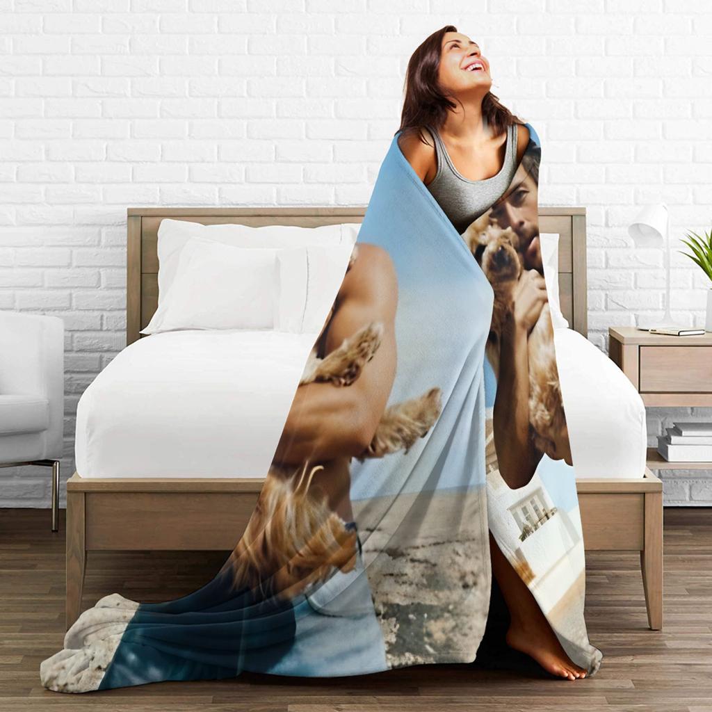 Jonathan Bailey Sexiest Man Alive Wicked  Plush Blanket Children  Flannel Bedding Throws For Couch Chair Sofa Bed Soft Bedspread