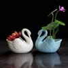 2 Pieces Animal Shaped Cartoon Planter Pots, Flowerpot Bonsai Holder for Office Plants Flower