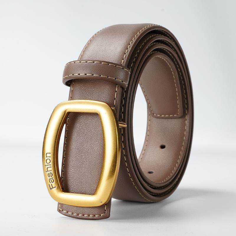 

Женское платье с поясом, декоративные брюки, новая женская гладкая пряжка, юбка, ремень, универсальный тонкий пояс 105cm