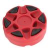 Hockey Puck Dense Texture Glossy Flat Easy Sliding Plastic Roller Hockey Puck for Daily Skating TrainingRed