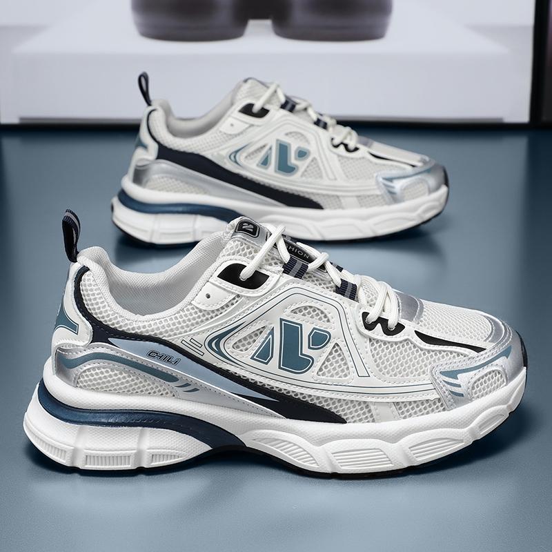 Fashion Men Casual Shoes Mesh Mens Running Sneakers Breathable Non-Slip Sports Shoes Comfortable Tennis Shoes Soft Walking Shoes