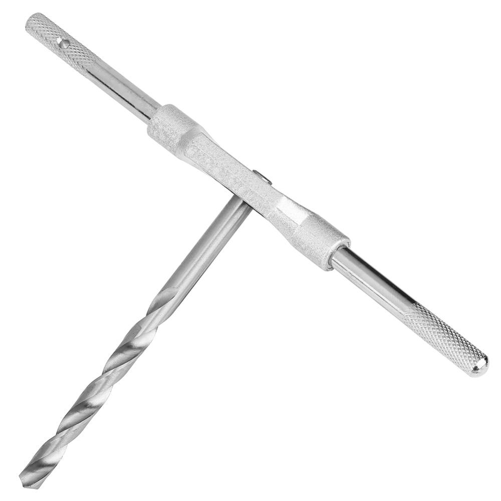 15pcs Alloy Steel Tap Wrench Set H.S.S. Material Alloy Steel Tools Drill Bit Set Metal Processing