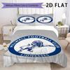 Millwall FC Set Copripiumino Trapuntato Coperta Trapuntata Federa Decorazione per la Casa Regalo di Compleanno (1 * copripiumino + 2 * federe senza imbottitura)