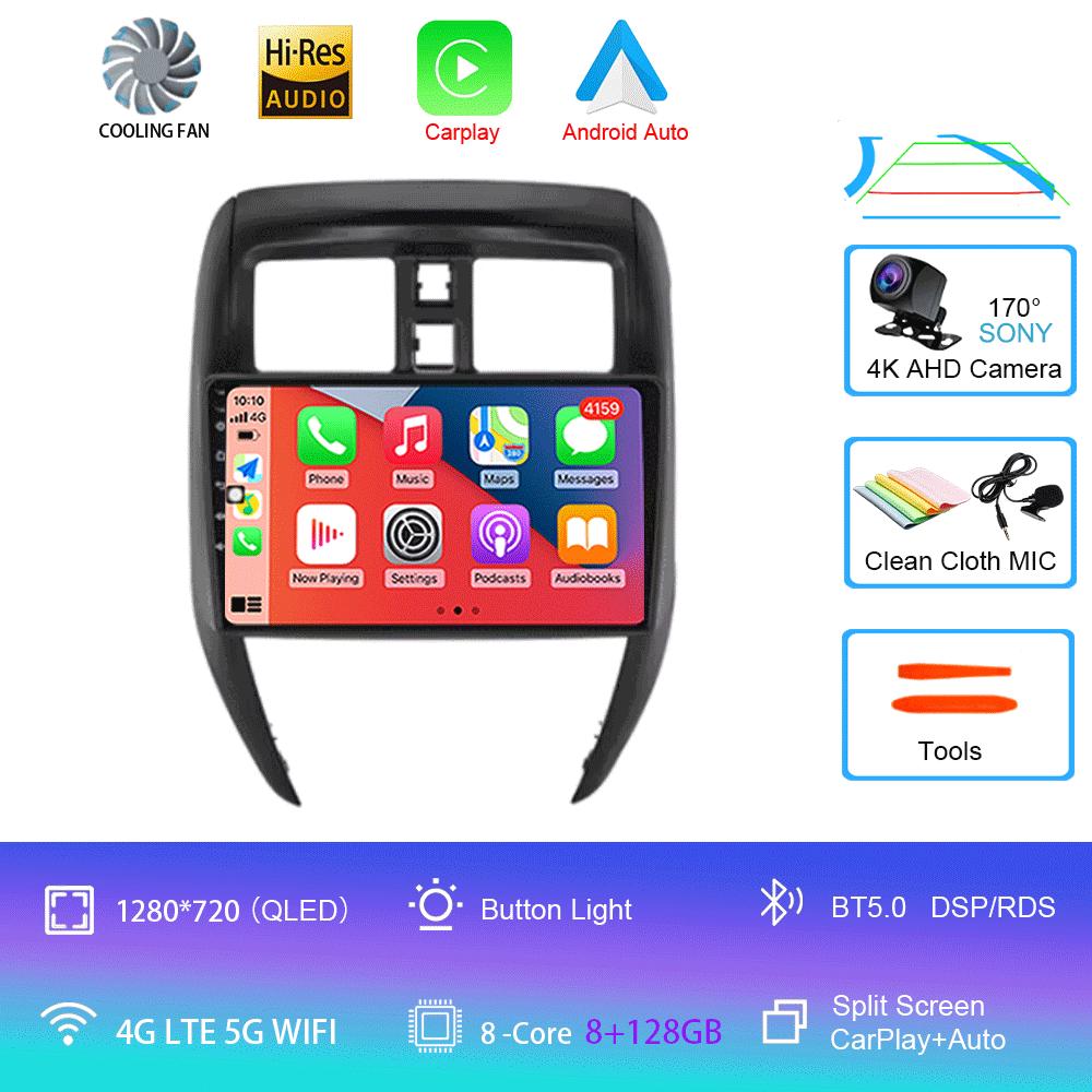Android Car Radio Video Player For Nissan Versa Sedan 2015-2019 GPS Navigation Carplay Auto Stereo Player WIFI 4G DSP 360 Camera