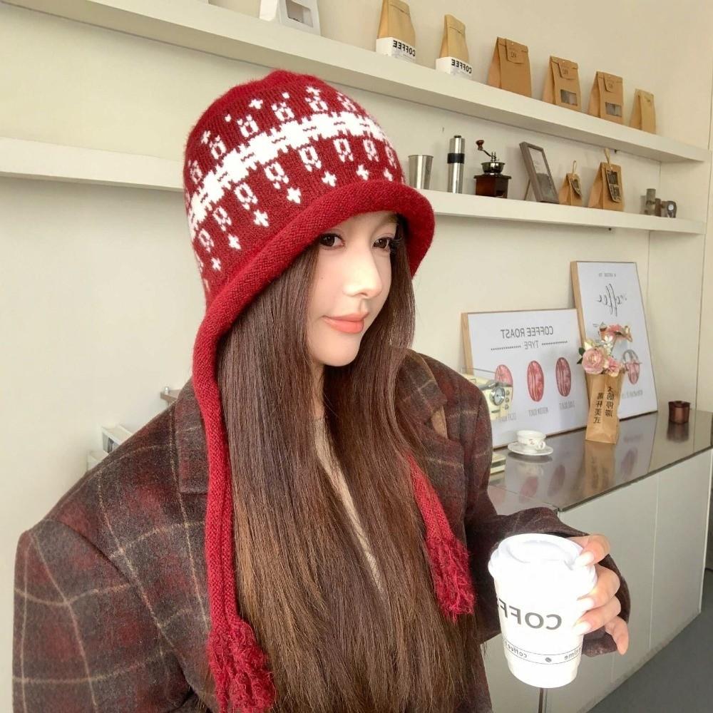 Tassel Tie Tassel Beanie Warm Knit Winter Hat Durable Knit Hat Gift