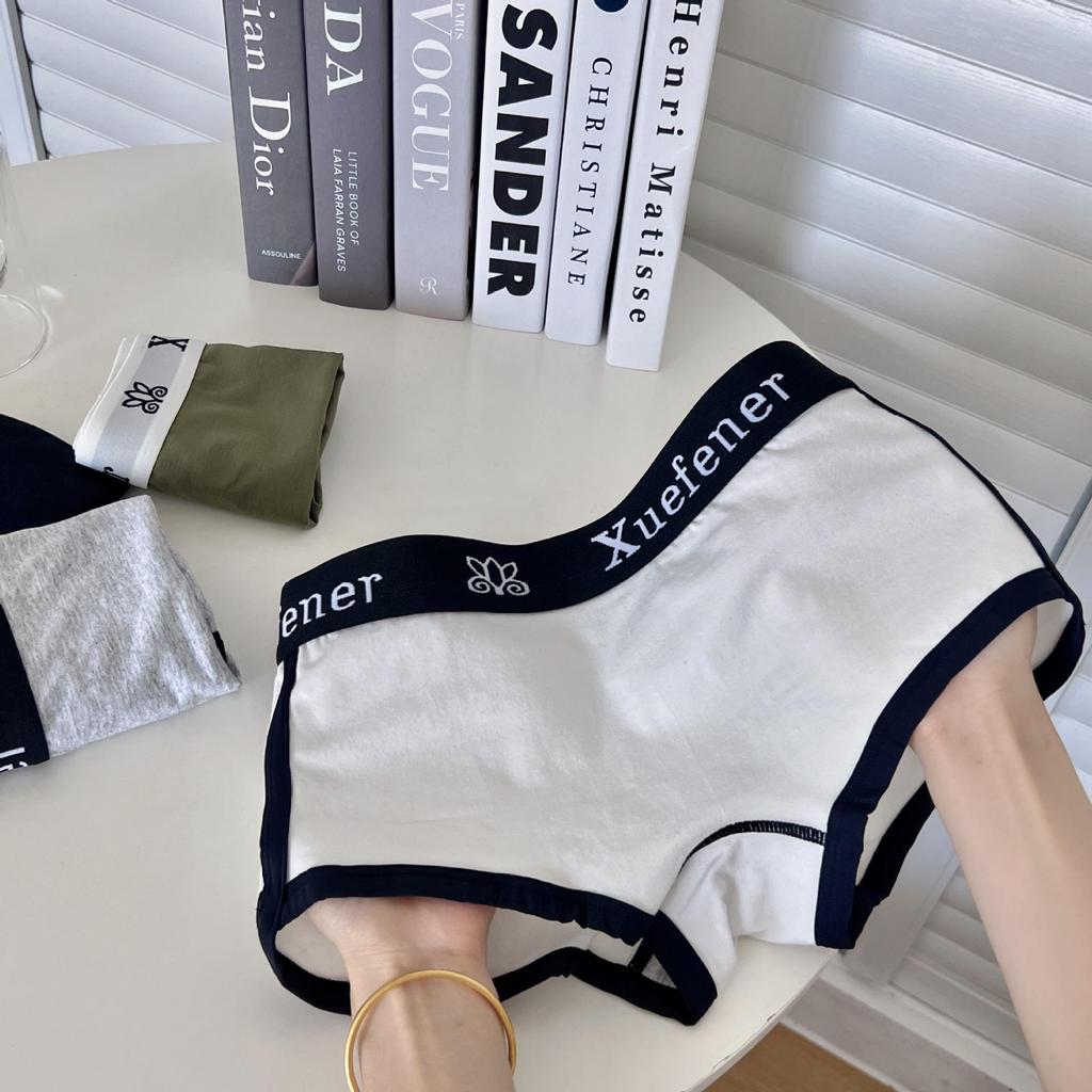 Pure Cotton Minimalist High Waist Boxer Shorts: Sporty, Sexy, and Cute for Young Women