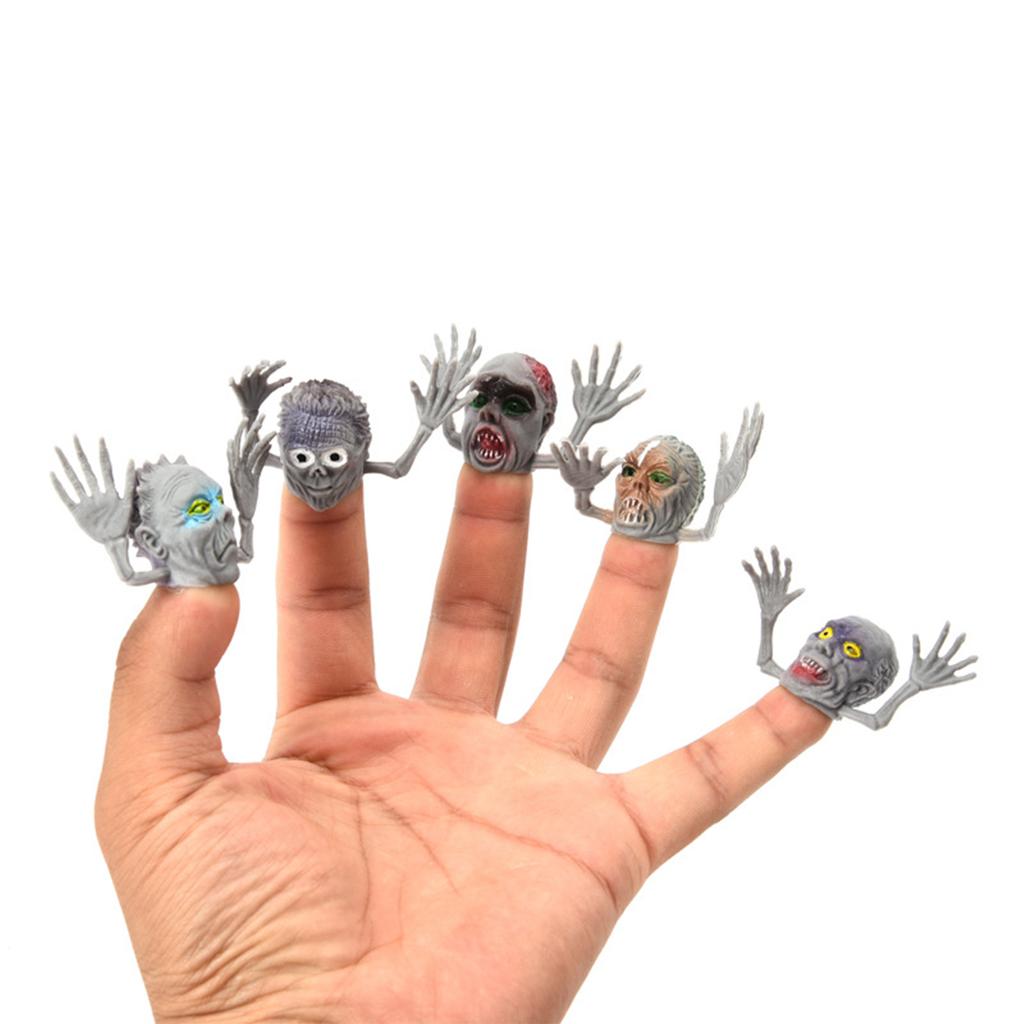 6 Halloween Ghost Finger Covers, Trick Party Mini Toys, Fashionable And Funny Entertainment Interactive Toys.