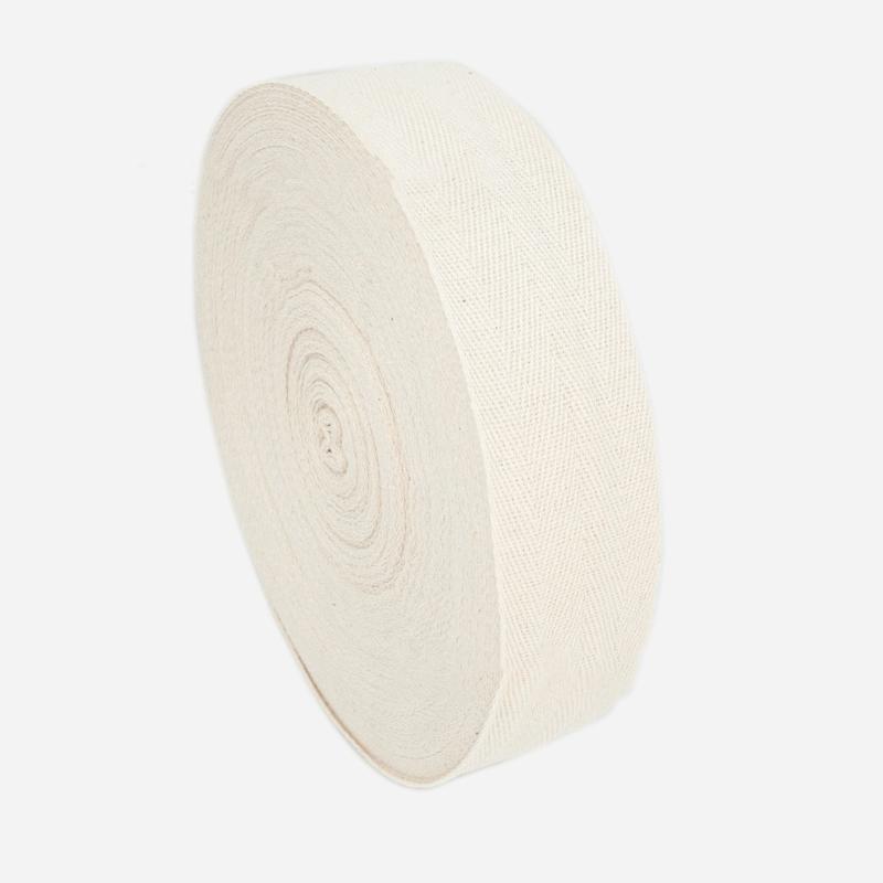 Herringbone Cotton Webbing Tape 10 Yards Long Cotton Ribbon Bias Binding Tape Herringbone Webbing Trim for Rug Making