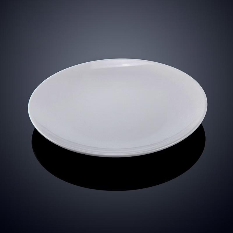 Assiettes plates rondes blanches en céramique Zhishi