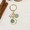 Creative Starfish Drip Oil Keychain Pendant for Girls