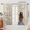 2pcs,2D Plane Printing Popular Curtains Mothers Love Versatile Polyester (without Rod) Festive Perfect for Bedroom Living Room
