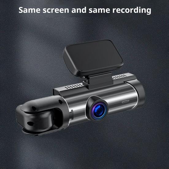 1080P Dash Cam Driving Recorder with Night Vision Loop Recording Wide-Angle Universal Easy To Install Dual Camera Dash Cam