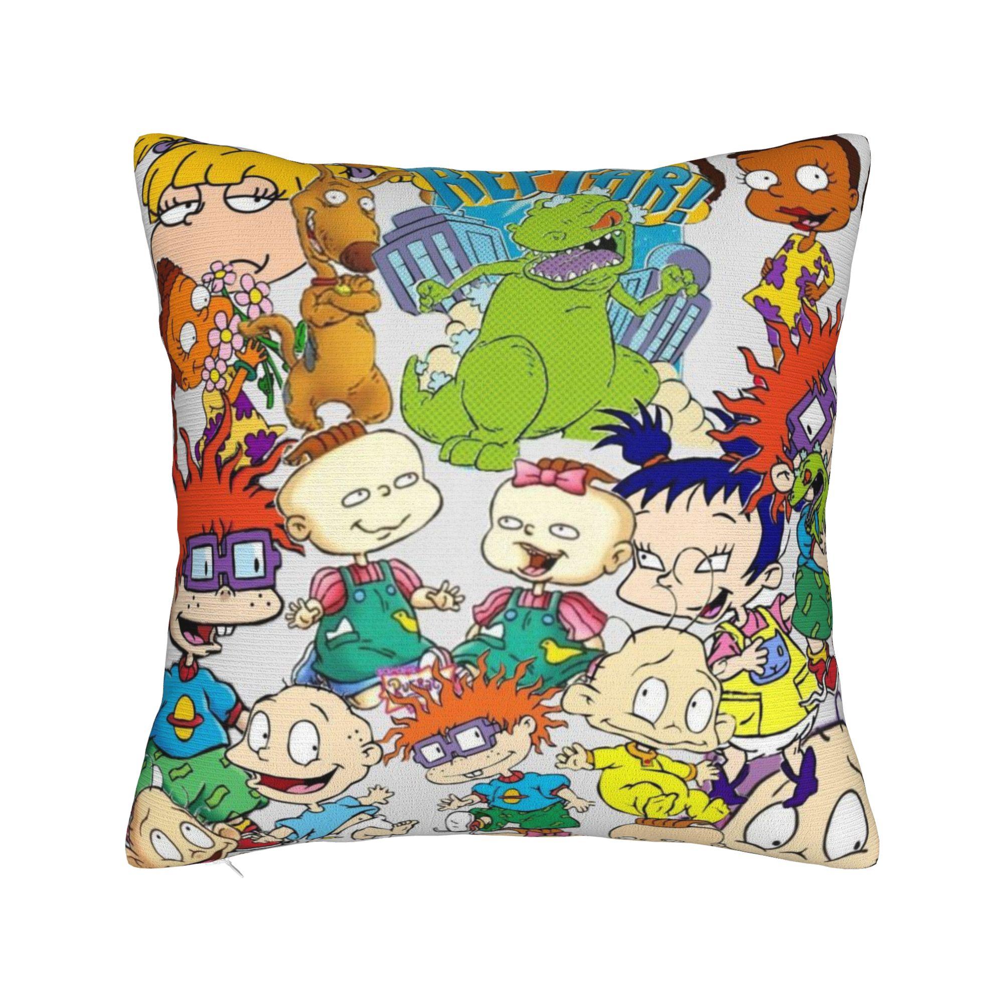 Rugrats Chuckie Finster Anime Pillow Covers Merch Printing Cushion Cover Gift  Throw Pillow Case Cover Home Multiple Sizes 12x12Inch