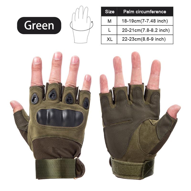Half Finger Tactical Gloves Outdoor Men's Military Gloves Hiking Motorcycle Cycling Sports Glove Shooting Hunting Gloves