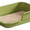 Semi Enclosed Cat Litter Box Anti Splashing Cat Toilet Sand Box with Litter Shovel Pet Bedpan Tray Pet Cleaning Supplies