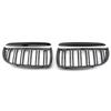 Front Kidney Grille Grill Compatible For BMW 2005-08 E90 E91 323i 328i 335i M-Color Gloss Black