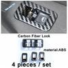 Central Control trument Panel Air Conditioning AC Vents Cover Trim Carbon Fiber Interior For VW Volkswagen Polo 2014 - 2018