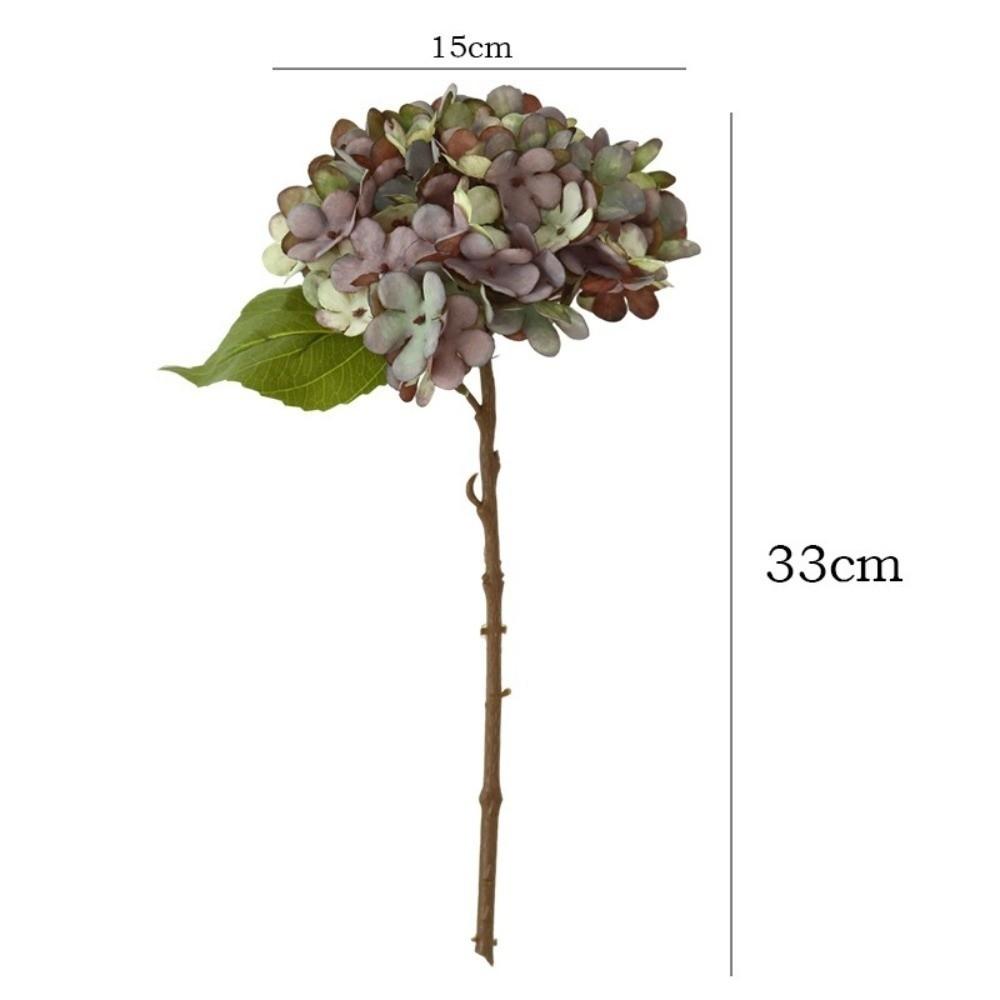 1/2/5Pcss 33cm Simulated Flower Lifelike Fake Flowers New Artificial Hydrangea  for Home Room Decor
