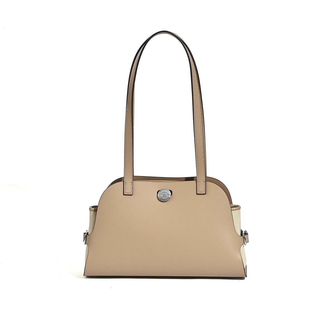2025 Women's High-End Cowhide Dumpling Bag - Versatile Solid Color Shoulder Bag
