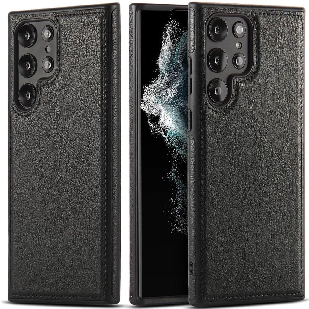Retro Leather Phone Case for Samsung S26 Ultra - Durable Shockproof Large Cutouts Business Style Full Cover On Samsung S26/S25/S24/S23/S22/Ultra/Plus