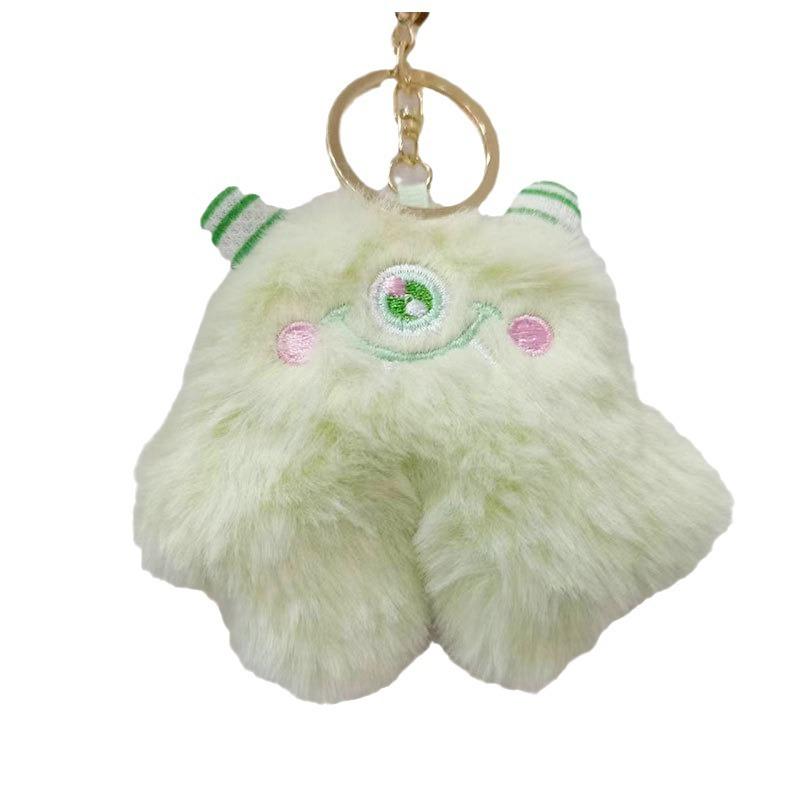 Monster Fluffy Keychain Soft And Short Plush Perfect For Decorations Gifts And