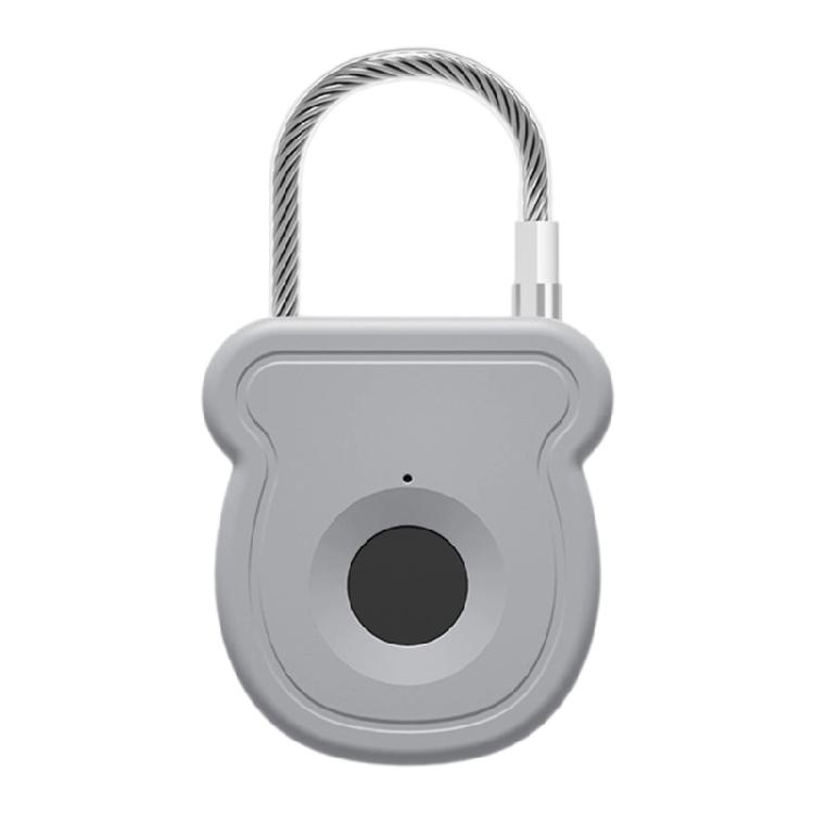 

Intelligent Fingerprint Padlock Antitheft Door Lock Outdoor Keyless Security Lock Waterproof Rechargeable Padlock сірий