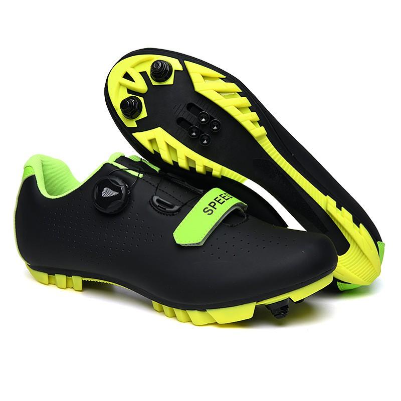 Mens Road Mountain Bike Cycling Shoes Hard Sole Lightweight Pedal Compatible MTB Riding