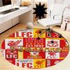 Benutzerdefinierter Name Liverpool Football Club Aufgedruckter Runder Teppich Teppich Stuhlteppich Bereichsteppich Eingang Fußmatten, für Bürostuhl Wohnzimmer Schlafzimmer Küchenraum.