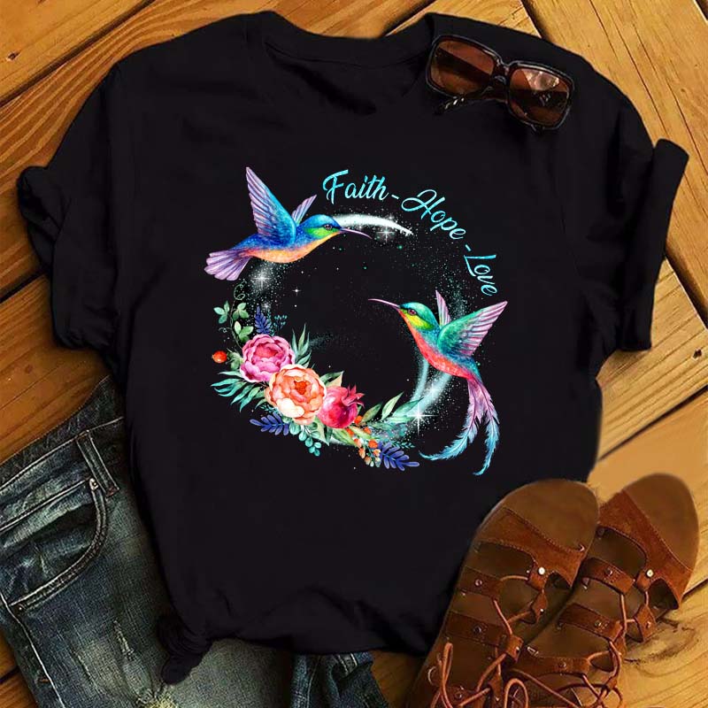 Maycaur Fashion Women T-shirt Christian Tops Harajuku Love Graphic Printed Tees Female T Shirts Casual Tees Tops Camisetas Mujer