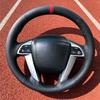 Hand Stitched Non-slip Artificial Leather Odyssey Pilot Steering Wheel Cover  For Honda Accord 8  Car Interior Accessories