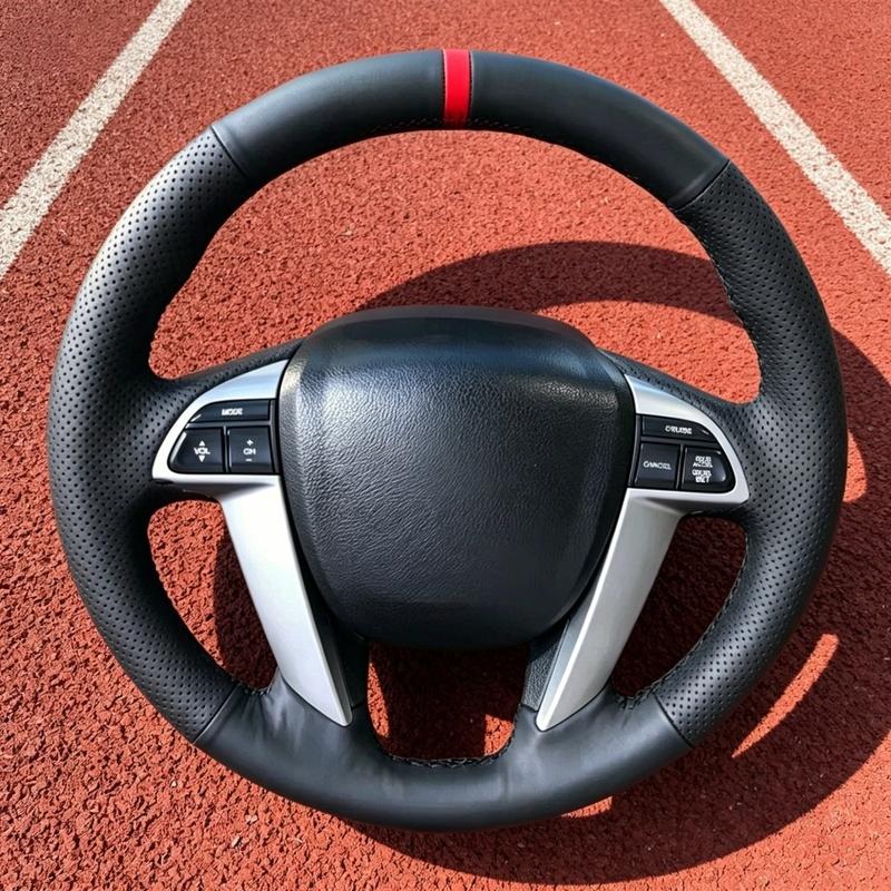Hand Stitched Non-slip Artificial Leather Odyssey Pilot Steering Wheel Cover For Honda Accord 8 Car Interior Accessories