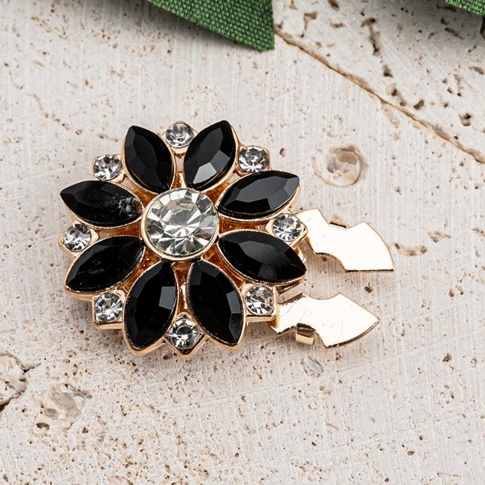 3 PCS Alloy Pearl Flower Button Covers DIY Accessories Flower Cufflinksble  For Men Women Clothing
