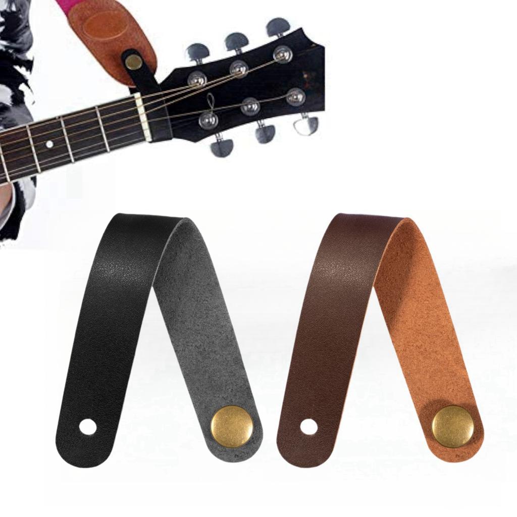 Guitar Neck Strap Guitar Leather Strap Holder Button Safe Lock for Ukulele Bass Acoustic Guitar Accessories