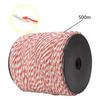 500M White&Red Electric Livestock Fence Wire Stainless Steel Conductive Rope