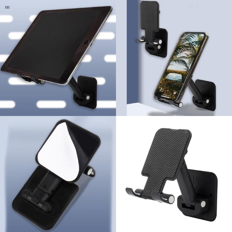 Wall Mounted Phone Stand Adhesive Support  Compact Designs Phone Holder Simple Installation for Smartphones & Tablets